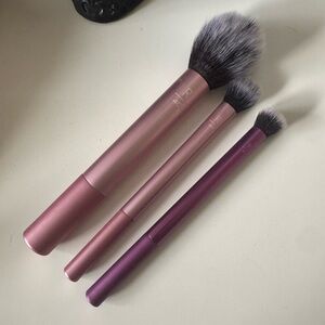Real Techniques Brush Bundle RT400 RT402 RT300 Blush Setting Crease